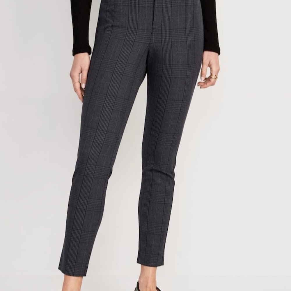 Old Navy Pixie High-Rise Skinny Plaid Pants Size 18